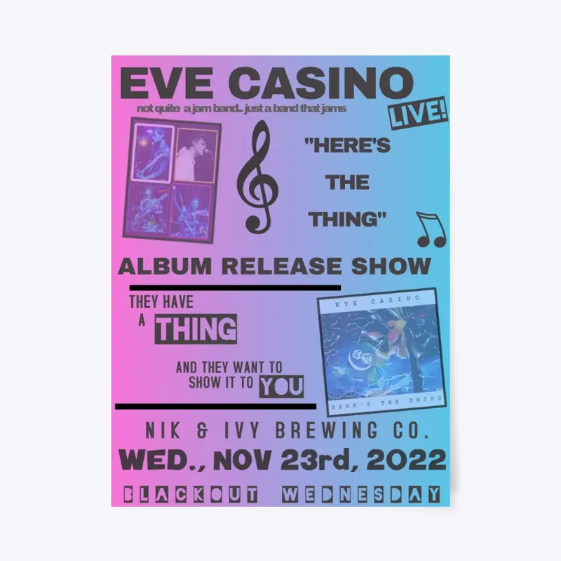 Poster: Album Release Show 11/23/22