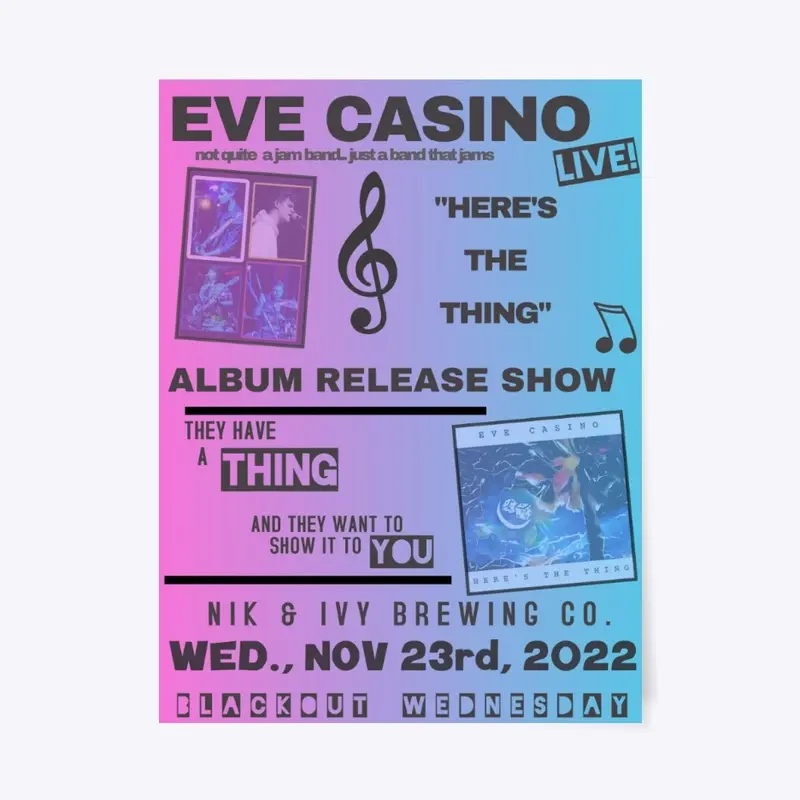 Poster: Album Release Show 11/23/22